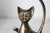 Figurative Vintage Silver Plate Cat Ring Holder For Sale - Image 3 of 11