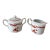 Mottahedeh Red Goa Coffee Service Creamer and Sugar For Sale