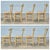 Late 19th Century French Provençal Directoire Painted Carved Back Rush Seat Dining Chairs, Set of 8 For Sale - Image 12 of 16
