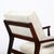 Pair of Mid-Century Modern Walnut Armchairs With Off-White Textural Upholstery For Sale - Image 14 of 18