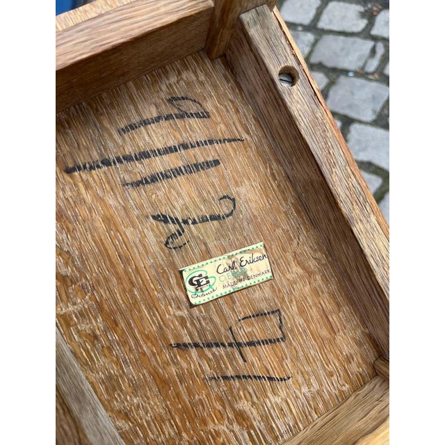 Nesting Tables in Oak by Carl Eriksen for Cemo Möbel Odense, Set of 3 For Sale - Image 5 of 11