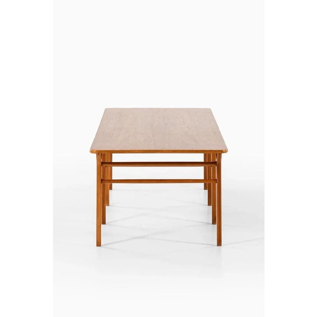 Tan Library Table by Peter Hvidt & Orla Mølgaard-Nielsen for Fritz Hansen For Sale - Image 8 of 11