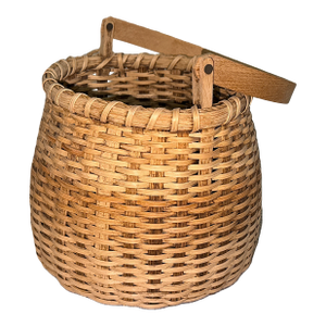 French Market Vintage Hand Woven Basket