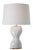 Traditional Thomas O'Brien by Visual Comfort Signature Misaki 28" Table Lamp in Veiled White with Linen Shade For Sale - Image 3 of 3