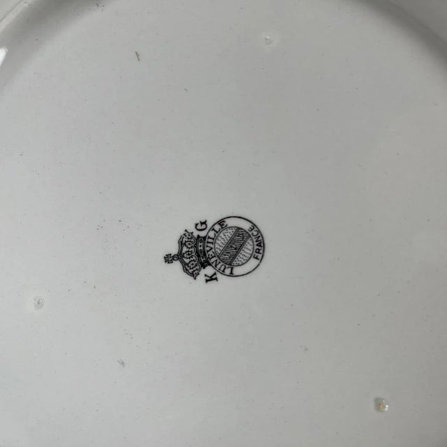 Green Réverbère Dish with Small Handles from KG Luneville, 1950s For Sale - Image 8 of 9