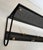 Metal 1950s Coat rack in black lacquered metal with perforated sheet metal and brass For Sale - Image 7 of 12