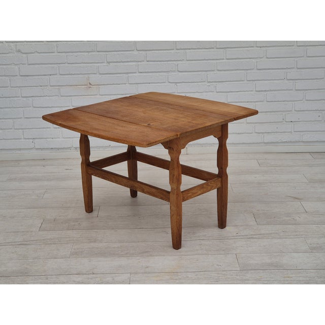 Mid-Century Modern Danish Side Table in Oak by Henning Kjærnulf for EG Quality Furniture, 1970s For Sale - Image 3 of 18