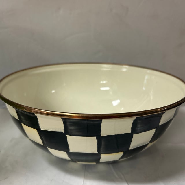 Mackenzie Childs Mackenzie-Childs Round Metal Bowl For Sale - Image 4 of 6