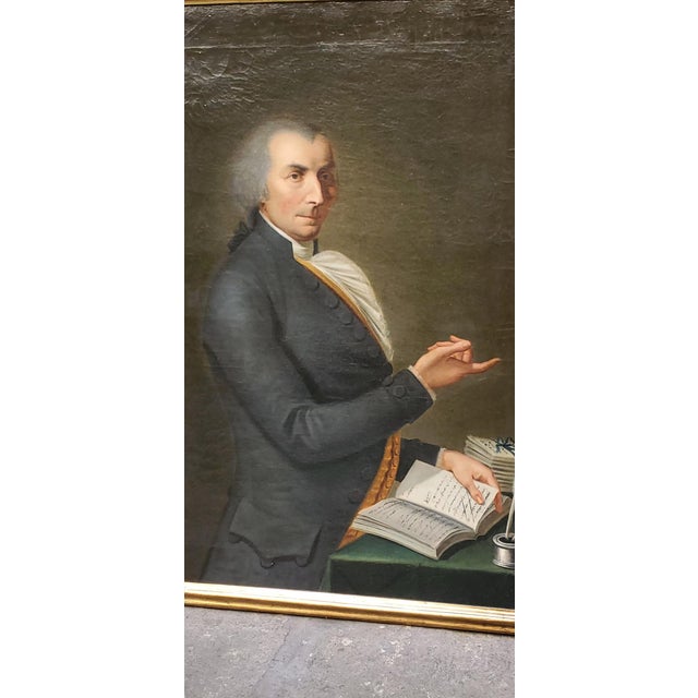 Nobleman, 1700s, Oil on Canvas For Sale - Image 4 of 11