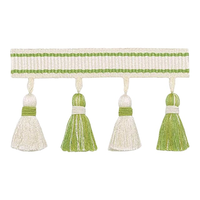 Sample - Schumacher Merida Tassel Fringe in Kiwi For Sale