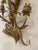 1960s French Large Flowers and Leaves 5 Light Gilded Wall Lamp For Sale - Image 11 of 12