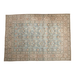 Vintage Distressed Khorassan Carpet - 8'8" X 12'3" For Sale