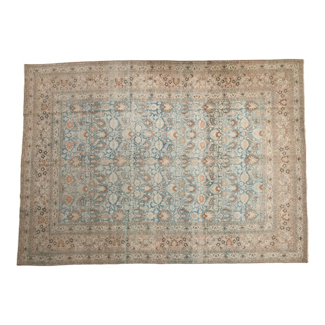 Vintage Distressed Khorassan Carpet - 8'8" X 12'3" For Sale