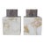 Late 20th Century Vintage Minimalist Modernist Plated Bamboo Motif Marble Base Candle Holders - a Pair For Sale