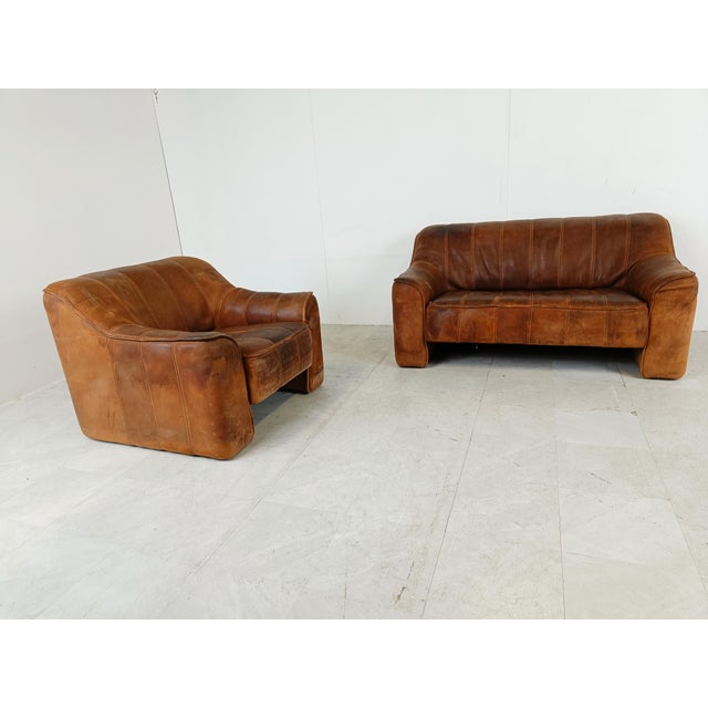 Ds44 Sofa Set from de Sede, 1960s, Set of 2 For Sale - Image 9 of 11