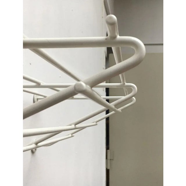 Mid-Century Modern Minimalist Coat Metal Rack, 1960s For Sale - Image 18 of 18