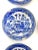 1920s Antique Blue & White Willow Butter Pat Plates- Set of 6 For Sale - Image 5 of 7
