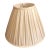 English Pleated Ivory Bell Lampshade For Sale