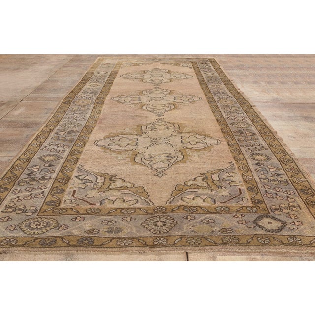 Vintage Turkish Oushak Rug, 05'02 X 10'09 For Sale - Image 9 of 10