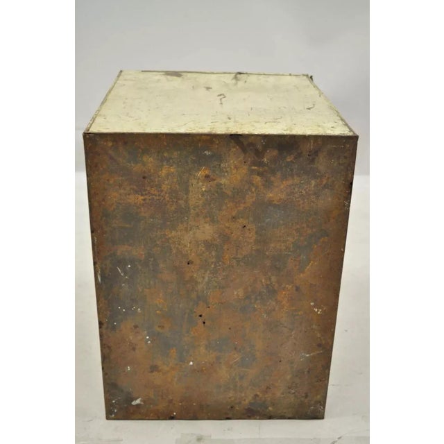 Late 19th Century Bonsor's Famous Philadelphia Coffee Tin Metal Storage Bin Tickle the Taster For Sale - Image 11 of 12