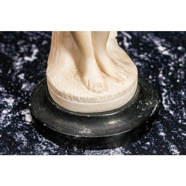 19th Century Finely Carved White Marble Female Woman Nude Antique Statue Sculpture For Sale - Image 13 of 14