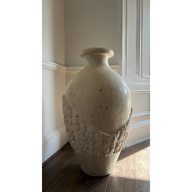 Contemporary Stone Floor Vase, 1980s For Sale - Image 3 of 10