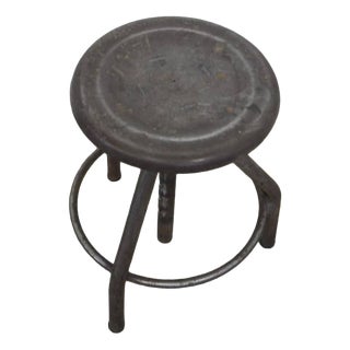 Iron Workshop Stool, 1950s For Sale