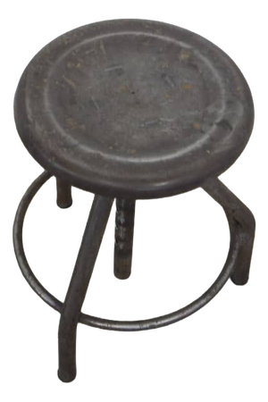 Iron Workshop Stool, 1950s