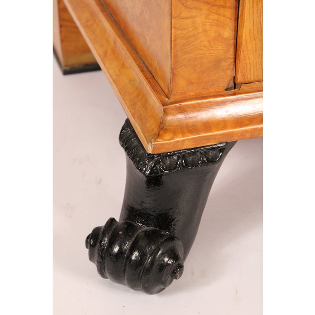 Antique Biedermeier Style Birch Chest of Drawers For Sale - Image 9 of 12