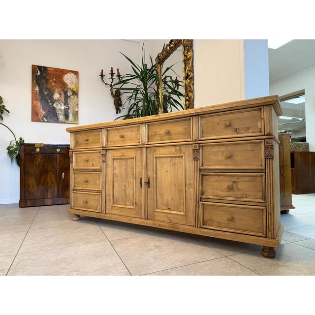 Antique Apothecary Chest of 8 Drawers in Wood For Sale - Image 15 of 15