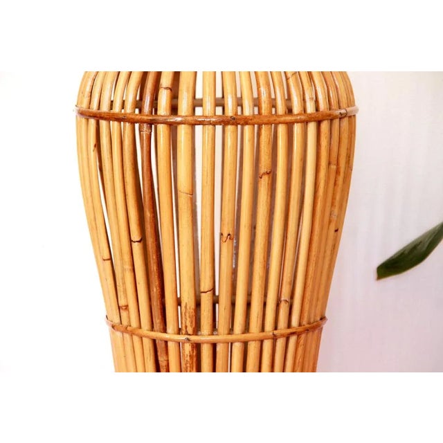 Wood Bamboo Umbrella Stand, Italy, 1970s For Sale - Image 7 of 10
