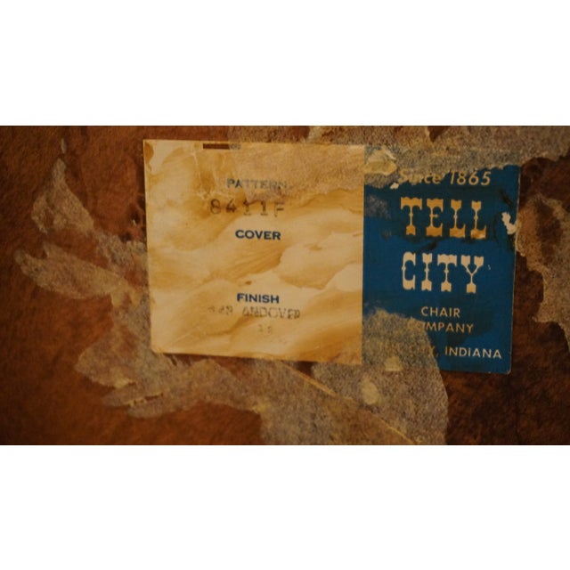 Wood Tell City Solid Hard Rock Maple Colonial Early American 23" Octagonal Accent End Table 8411f - #48 Andover Finish For Sale - Image 7 of 7