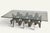 Minimalist Sculptural Coffee Table in Metal and Glass, 1980s For Sale - Image 18 of 18