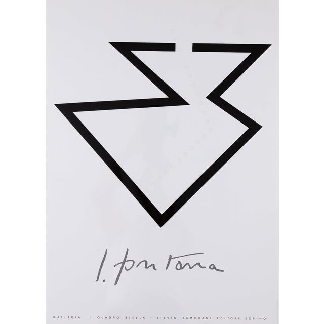 Lucio Fontana, Concetto Spaziale Nero, Screen Print For Sale
