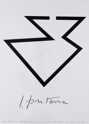 Lucio Fontana, Concetto Spaziale Nero, Screen Print