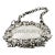 Vintage Silver on Copper Sherry Hanging Liquor Tag With Grapes For Sale
