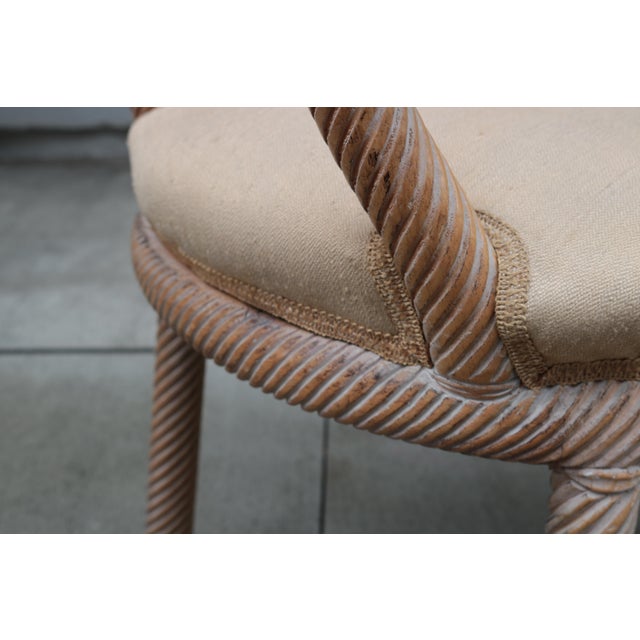 1970s Pair of Carved Armchairs by Arpex For Sale - Image 9 of 10
