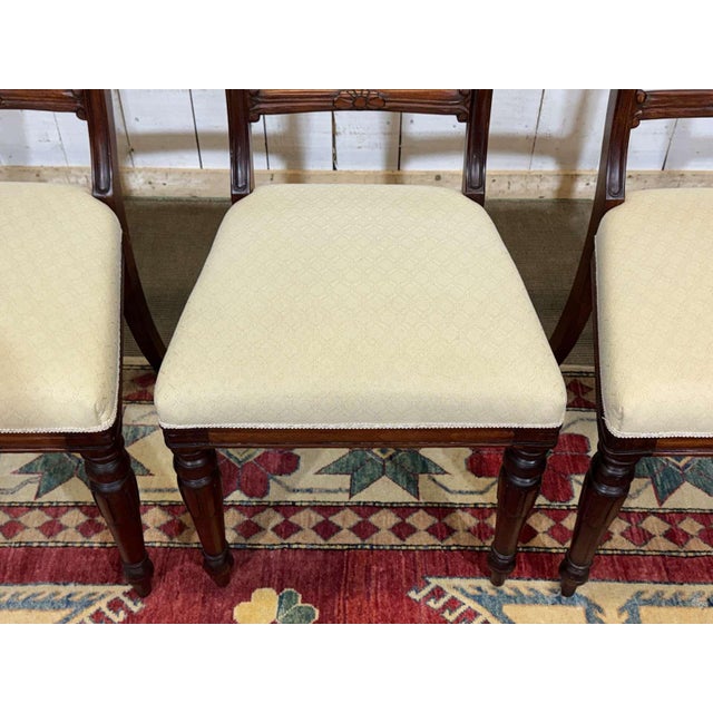 Vintage English Armchairs and Side Chairs in Mahogany, 1950s, Set of 8 For Sale - Image 15 of 18