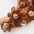 1980s Italian Design Copper Acrylic Bib Necklace Flowers and Pearls For Sale - Image 5 of 13