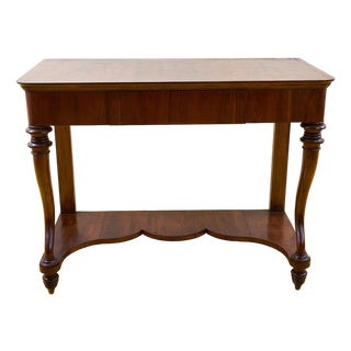 Antique Walnut Console Table, 1800s For Sale