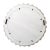 Glass Round White Marble Step Wall Mirror For Sale - Image 7 of 7