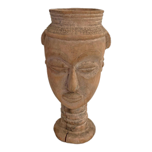 Vintage Rare African Bamileke Ceremonial Nobility Wooden Cup Cameroon