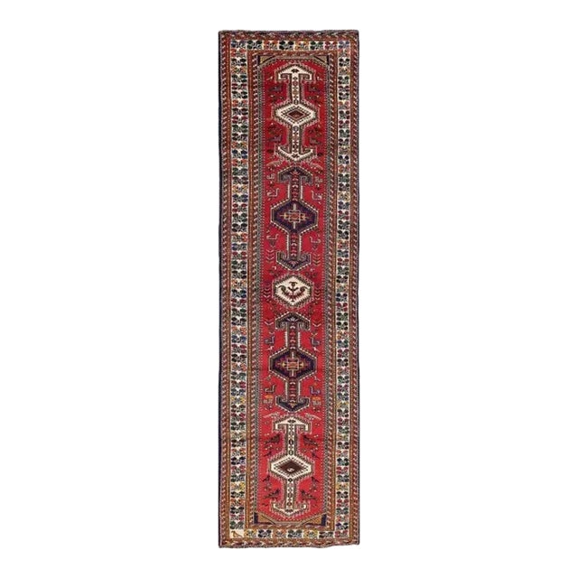 Pasargad DC Hand Knotted Persian Shiraz Runner For Sale