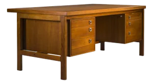 Danish Modern Executive Teak Desk by Arne Vodder for H.P. Hansen, 1960s