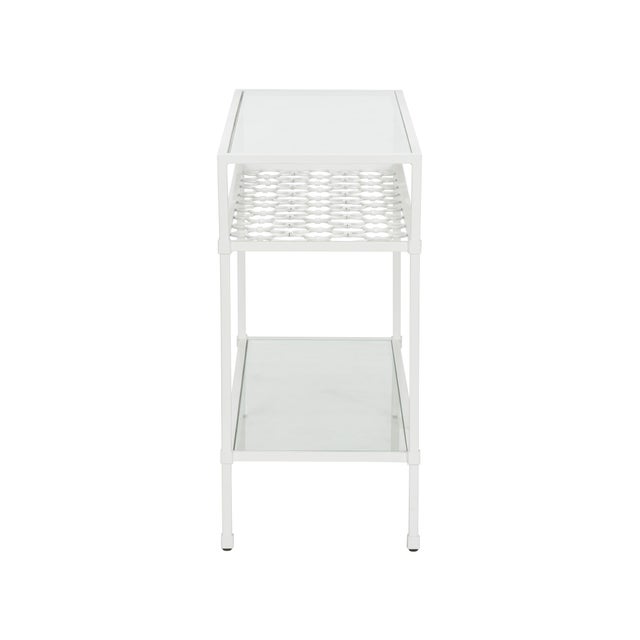 Contemporary Pacific Coast Console Table - White For Sale - Image 3 of 4
