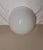 Vintage Ceiling Lamp with White Metal Base and Opaque White Glass Shade, 2000s For Sale - Image 4 of 7