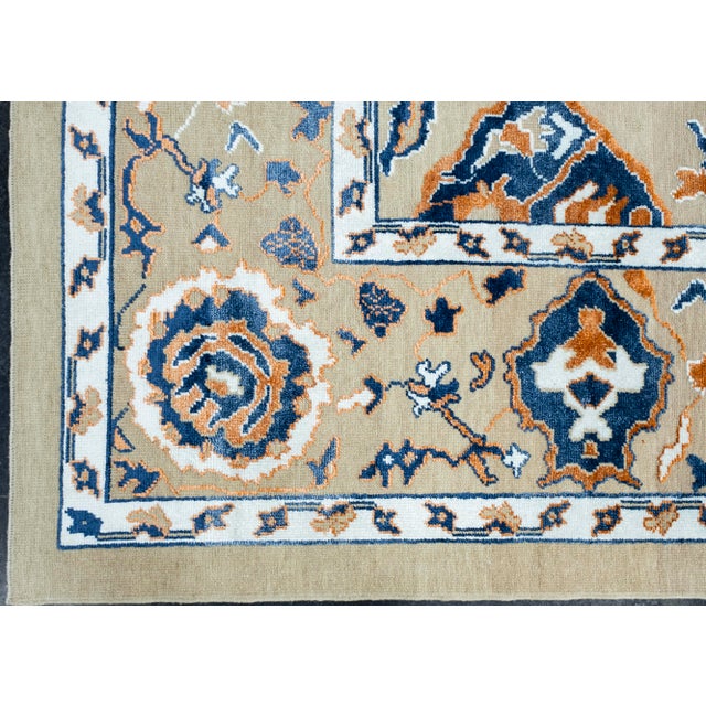 Turkish Oushak Rug 12'1" x 15' #18577 For Sale - Image 4 of 8