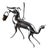 Art Nouveau German Greyhound with Basket in Silvered Glass For Sale