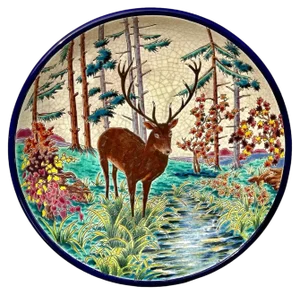 Large Vintage Earthenware Dish