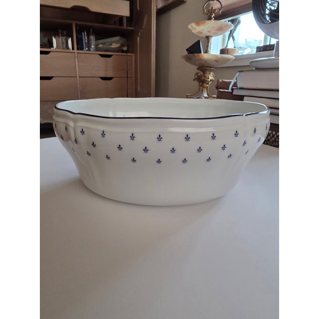 Richard Ginori Royal Blue Antico Doccia Jardiniere or Serving Bowl For Sale - Image 9 of 9